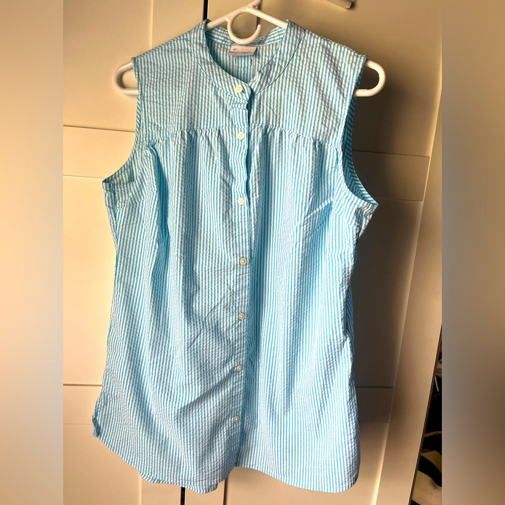 Columbia Seersucker Top